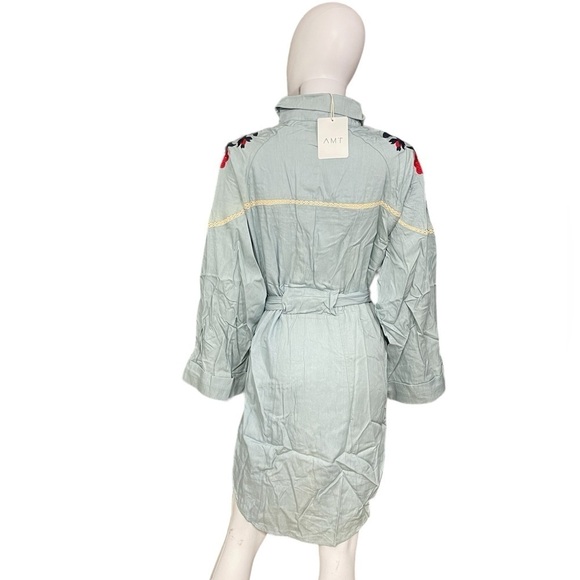 AMT Tunic Bella Blue Floral Printed Flare
Long Sleeve Top Dress
New - Picture 5 of 8